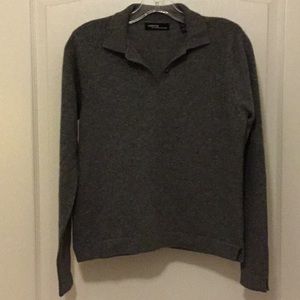 Valerie Stevens cashmere polo pullover sweater